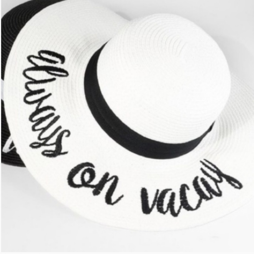 💥always on vacay 💥Sun Hat Wide Brim Beach Hat💥